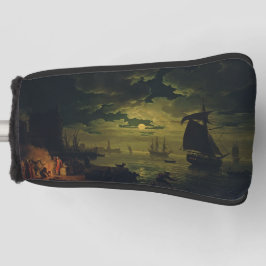 Funda Para Palo De Golf Moonlight Over Palermo High-Fidelity Fine Art 