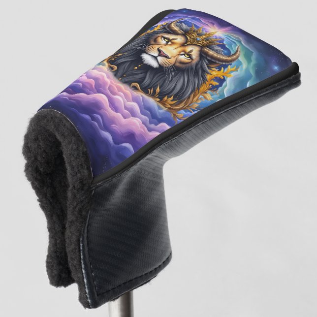 Funda Para Palo De Golf Moonlit Guardians – Cosmic lion. (Anverso 3/4)