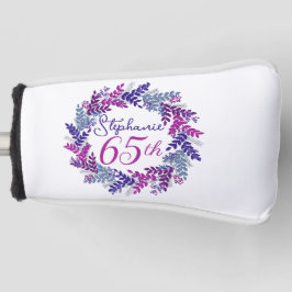 Funda Para Palo De Golf Morado de la corona rosa púrpura 65º putter cumple
