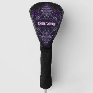 Funda Para Palo De Golf Morado negro exótico gótico