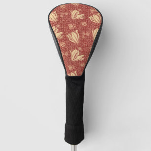 Funda Para Palo De Golf Morris Inspirado Lily Flor Tejido Rojo Botánico