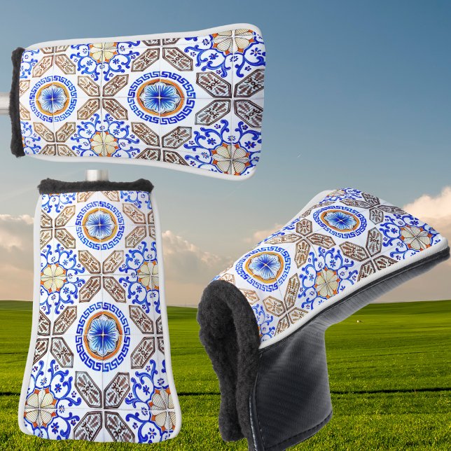 Funda Para Palo De Golf Mosaico azul italiano (Subido por el creador)