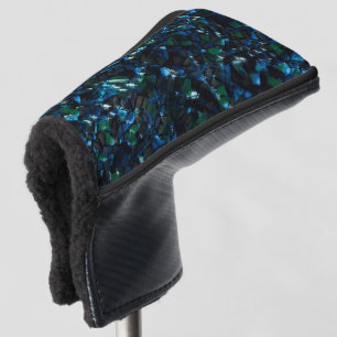 Funda Para Palo De Golf Mosaico raro sobre fondo oscuro y brillo nebuloso