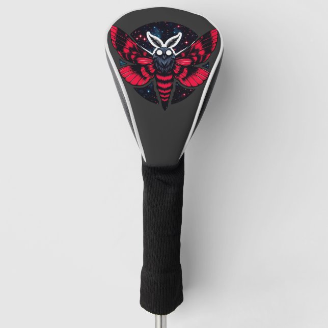 Funda Para Palo De Golf Moto cósmico - Mothman del folklore del arte (Anverso)