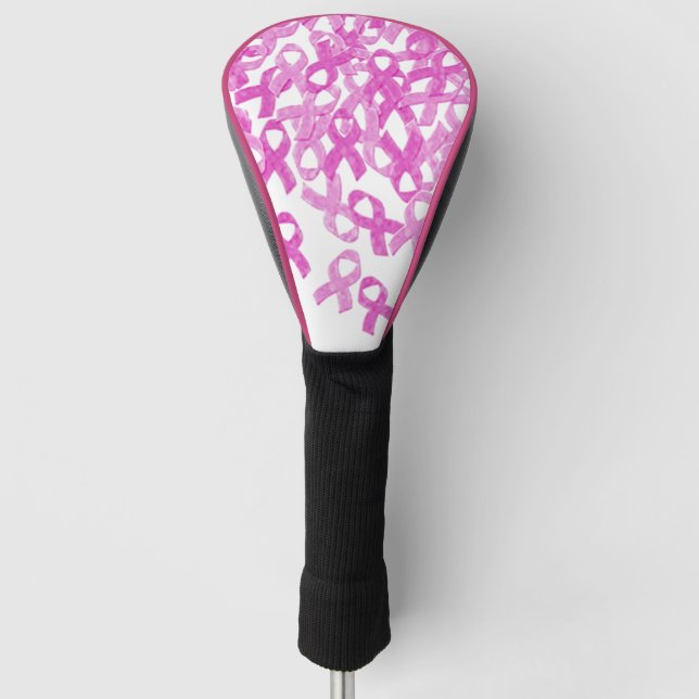 Funda Para Palo De Golf Moto de cinta rosada (Anverso)