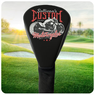 Funda Para Palo De Golf Motocicleta Personalizada Gran Moto Malvada Garaje