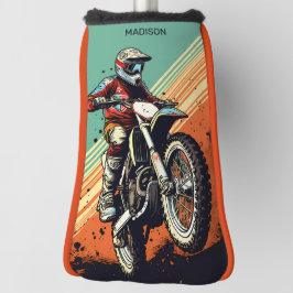 Funda Para Palo De Golf Motocross de nombre personalizado
