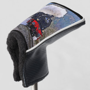 Funda Para Palo De Golf Motor de vapor en nieve, Locomotora de trenes, Fer