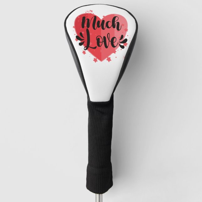 Funda Para Palo De Golf Mucho amor, gran corazón (Anverso)