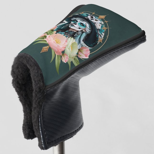 Funda Para Palo De Golf Mujer asombrosa con un impresionante maquillaje de (Anverso 3/4)