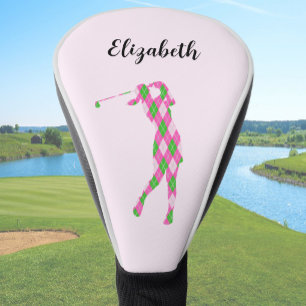 Funda Para Palo De Golf Mujer Golfista Rosa Lindo Crea Tu Propio