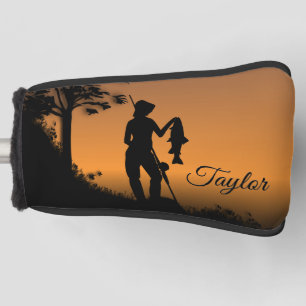 Funda Para Palo De Golf Mujer pescadora en Dusk Personal