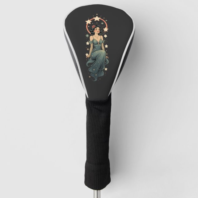Funda Para Palo De Golf Mujer Vintage (Anverso)