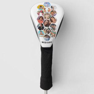 Funda Para Palo De Golf MultiCollage de fotos simple moderno personalizado