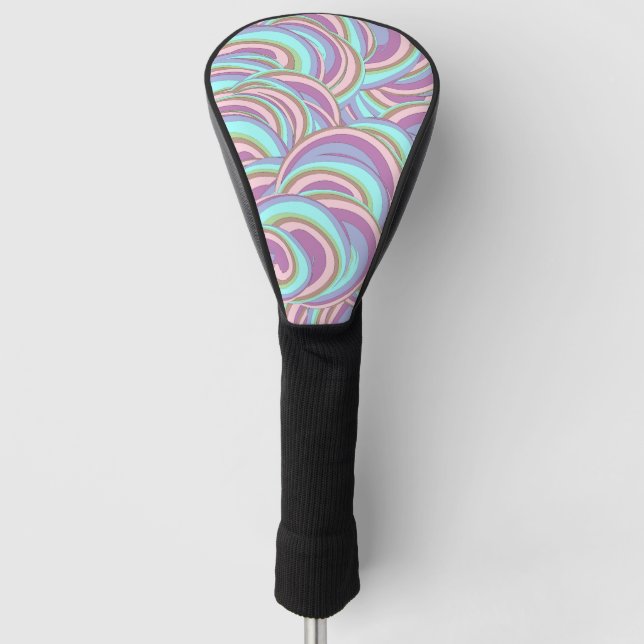 Funda Para Palo De Golf Multicolor Swirls Pattern (Anverso)