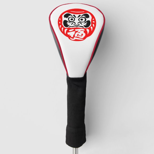 Funda Para Palo De Golf muñeca Daruma (Anverso)