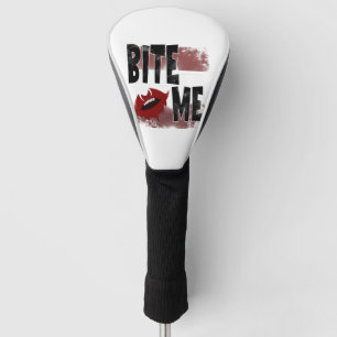 Funda Para Palo De Golf Múrdeme - Frase Genial - Halloween - Murciélago