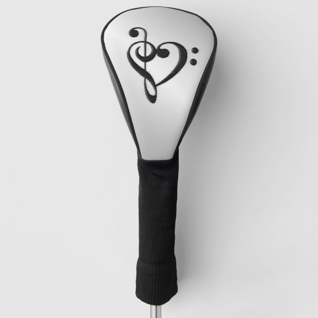 Funda Para Palo De Golf Música Clef Heart (Anverso)