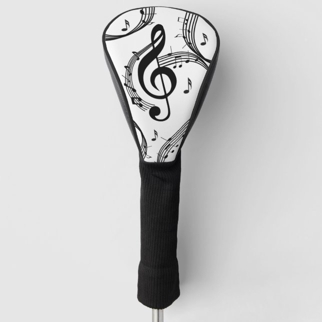 Funda Para Palo De Golf Música Climactic G Clef (Anverso)