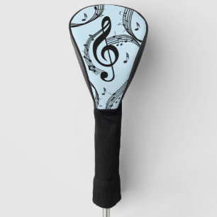 Funda Para Palo De Golf Música Climactic G Clef Blue