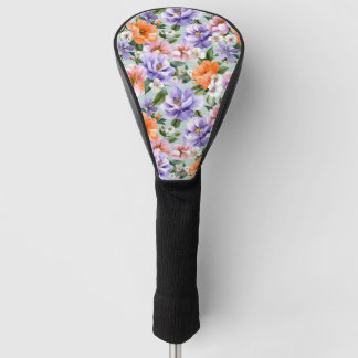 Funda Para Palo De Golf Muted Colorful Flowers Boho flower 