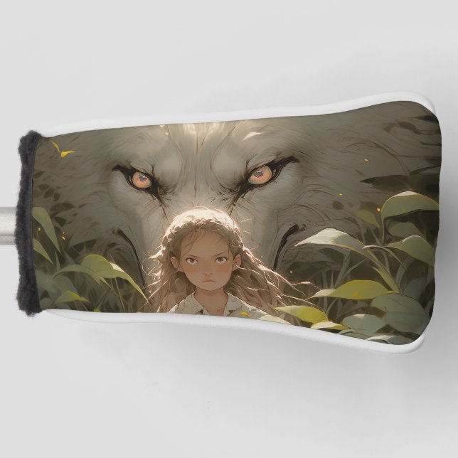 Funda Para Palo De Golf Mysasy Wolf Guardian Anime (Anverso)