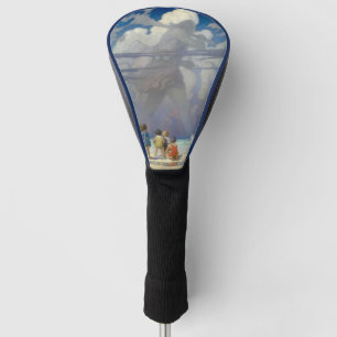 Funda Para Palo De Golf N.C. Wyeth El Gigante 1923 Ilustración Vintage