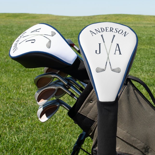 Funda Para Palo De Golf Name And Initials Monogrammed  (Subido por el creador)
