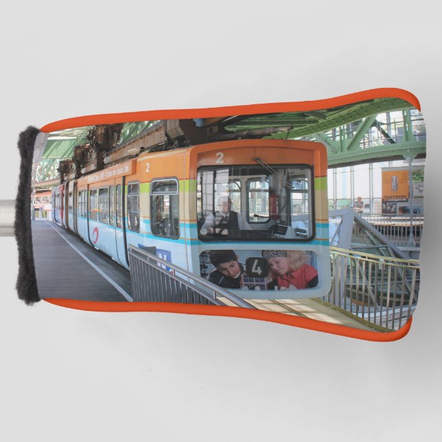 Funda Para Palo De Golf Naranja Blue Wuppertal Floting Train (Anverso)