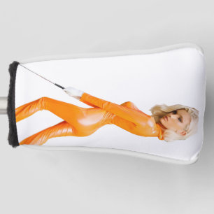 Funda Para Palo De Golf Naranja Catsuit Chica de golf