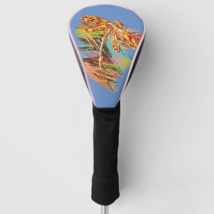 Funda Para Palo De Golf Naranja de libélula