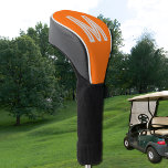 Funda Para Palo De Golf naranja de neón - monograma audaz<br><div class="desc">Cubierta de cabezal de golf con fondo sólido neón naranja y letra blanca negrita Diseño sencillo y a la moda de Alma Wad. Personalízalo con tu monograma ahora. __________________ Naranja - el color del Sol - a menudo se asocia con el signo de Leo . Puede considerar esto al elegir...</div>