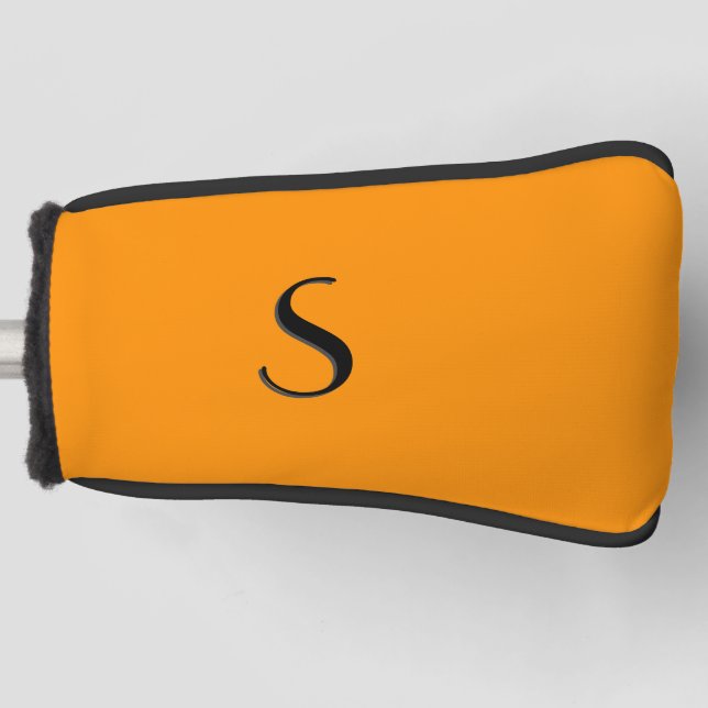 Funda Para Palo De Golf Naranja de Princeton sólido personal (Anverso)