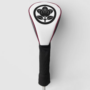 Funda Para Palo De Golf Naranja mandarín en círculo