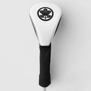 Funda Para Palo De Golf Naranja mandarín en círculo