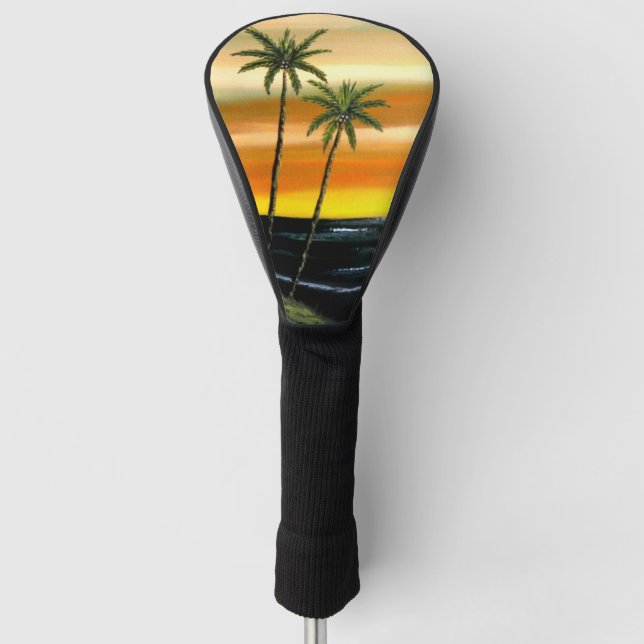 Funda Para Palo De Golf Naranja Sunrise (Anverso)
