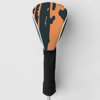 Funda Para Palo De Golf Naranja y negro