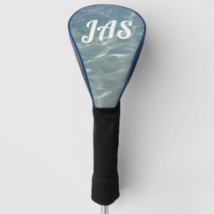 Funda Para Palo De Golf Naturaleza azul del Resumen del Agua del Caribe