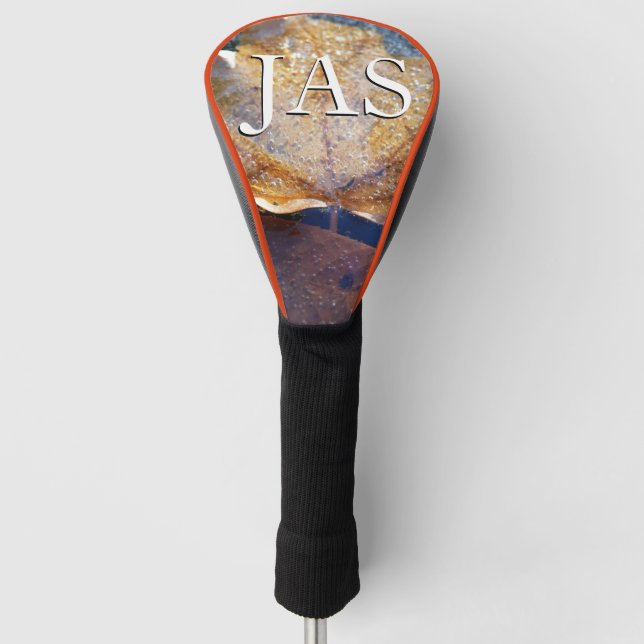 Funda Para Palo De Golf Naturaleza otoñal de la hoja de arce amarilla cong (Anverso)