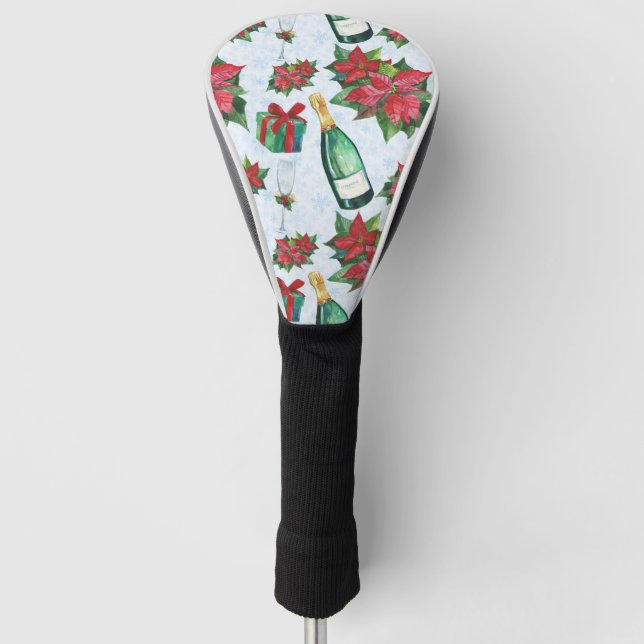 Funda Para Palo De Golf Navidades acuáticos Fiesta Champagne Holiday (Anverso)