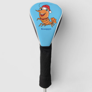Funda Para Palo De Golf Navidades alegres, camarones, personalizado ilustr