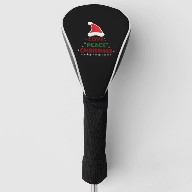 Funda Para Palo De Golf Navidades - Amor, Paz, Navidades - Navidades (Anverso)