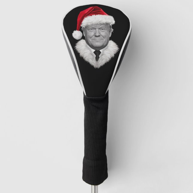 Funda Para Palo De Golf Navidades de Donald Trump curioso regalo de Santa  (Anverso)