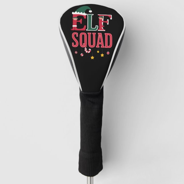 Funda Para Palo De Golf Navidades de la familia Elf coincidiendo con el es (Anverso)