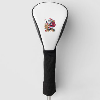 Funda Para Palo De Golf Navidades de perro de Santa Riding Yorkie
