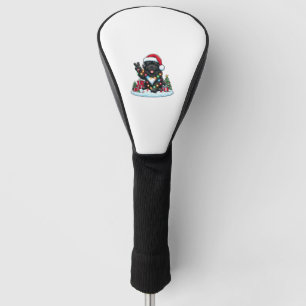 Funda Para Palo De Golf Navidades de perros de la mano de la paz de Terran