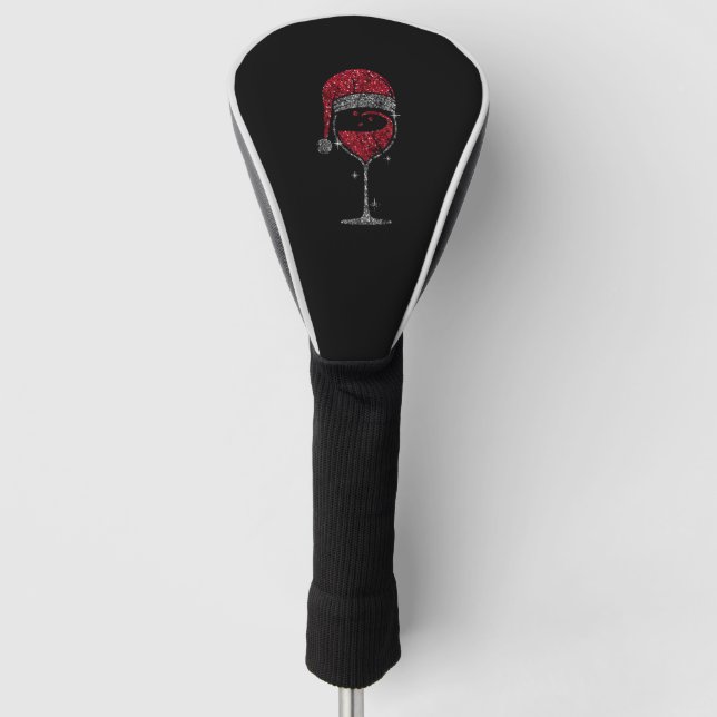 Funda Para Palo De Golf Navidades de Vino Navidades de Vino Vino Vidrio (Anverso)
