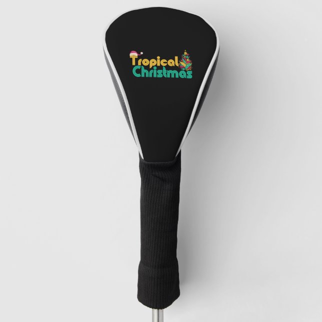 Funda Para Palo De Golf Navidades en julio - Árbol tropical Navidades (Anverso)