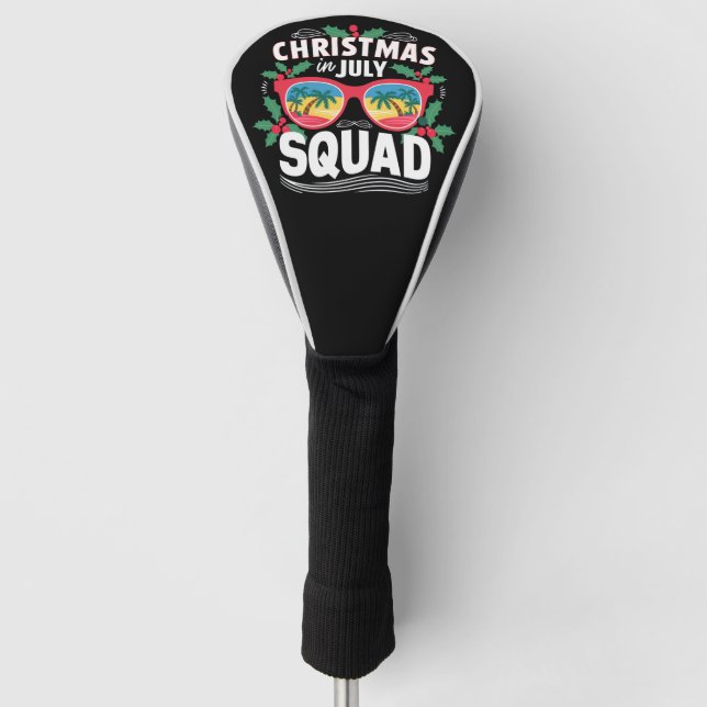 Funda Para Palo De Golf Navidades En Julio Squad Sungafas Playa De Verano (Anverso)