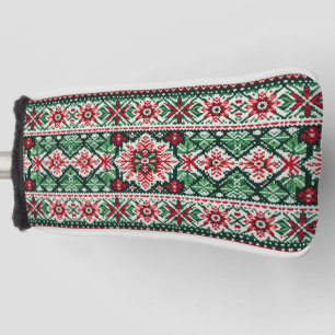Funda Para Palo De Golf Navidades/Feria de invierno isla roja y verde